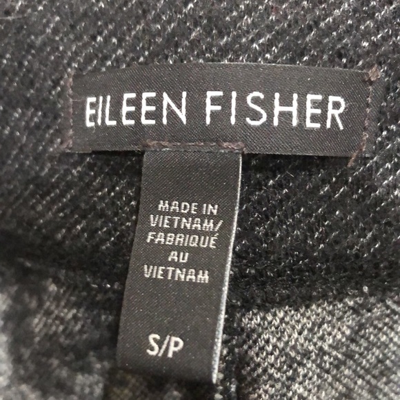 Eileen Fishee Cropped Pants Size Small Dark Charcoal Gray Organic Wool - Picture 10 of 11